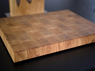 Eichen Stirnholz Schneidbrett - Premium Holz Schneidbrett - Zusatzoption - Echtholz Manufaktur Thunig