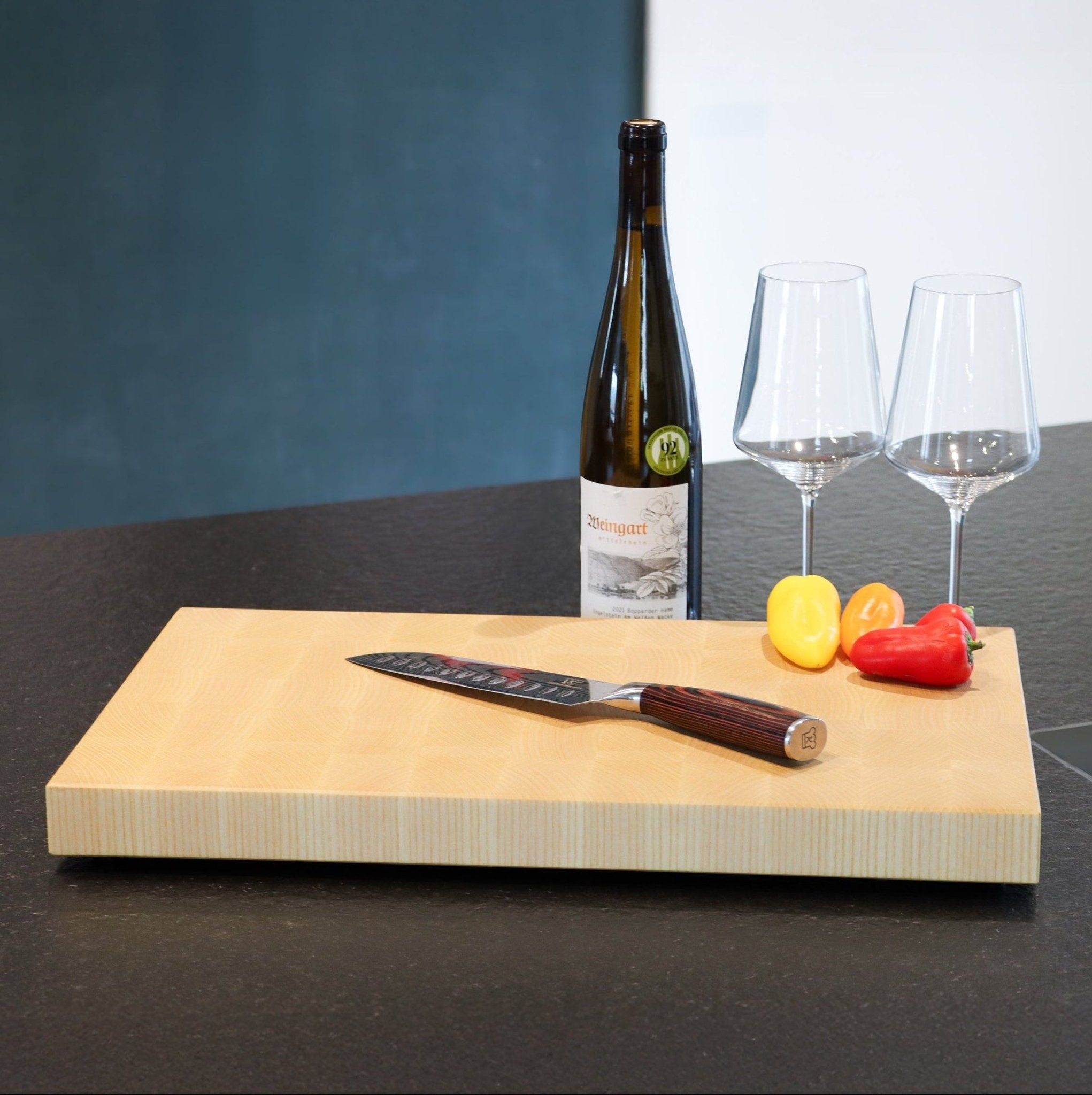 Eschen Stirnholz Schneidbrett - Premium Holz Schneidbrett - Echtholz Manufaktur Thunig