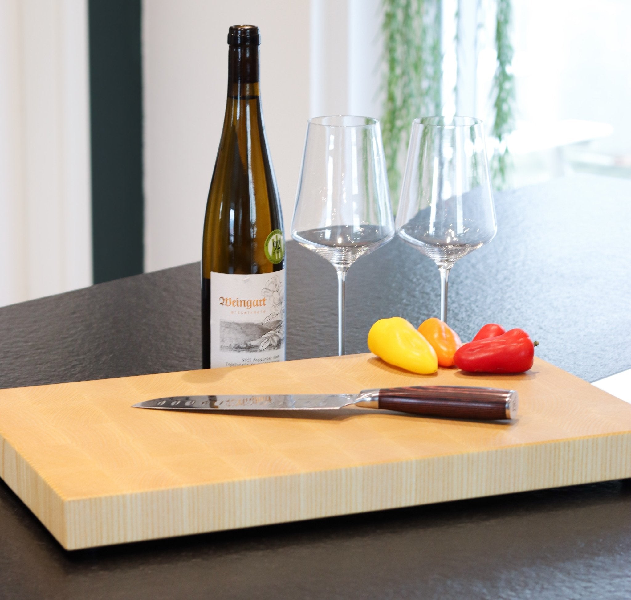 Eschen Stirnholz Schneidbrett - Premium Holz Schneidbrett - Echtholz Manufaktur Thunig