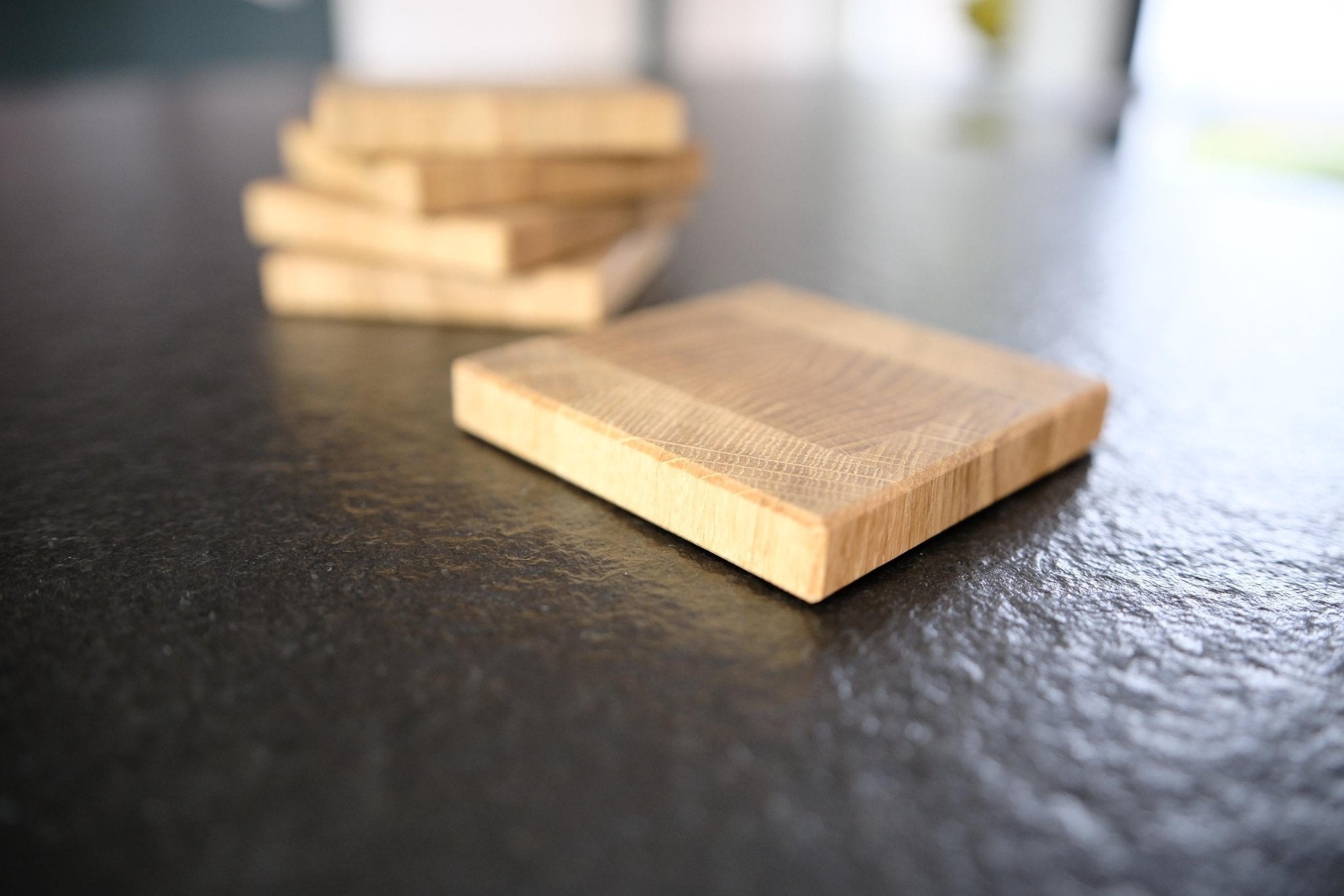 Handgemachte Holzuntersetzer Set - Echtholz Manufaktur Thunig