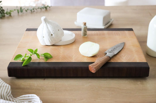 Stirnholz Schneidebrett  –  Schneidebrett, Handgefertigtes Geschenk, perfektes Küchengeschenk, Einweihungsgeschenk, Weihnachtsgeschenk