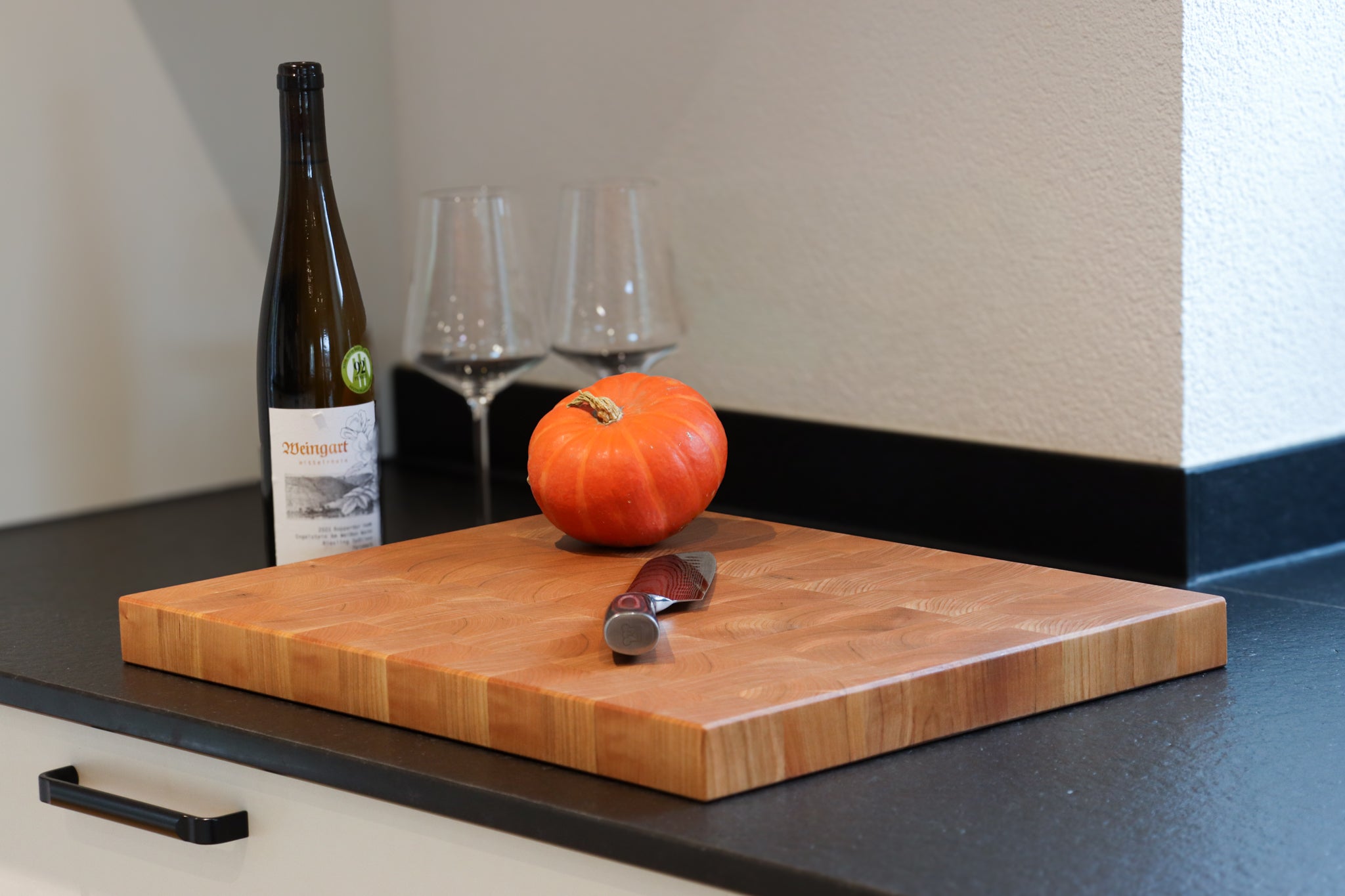 Kirschbaum Stirnholz / Hirnholz Schneidebrett - Echtholz Manufaktur Thunig