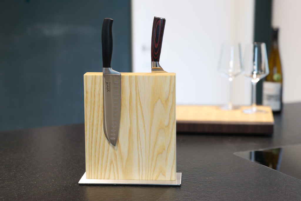 Magnetischer Messerblock aus Esche - Echtholz Manufaktur Thunig
