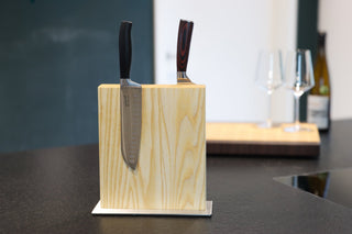 Magnetischer Messerblock aus Esche - Echtholz Manufaktur Thunig