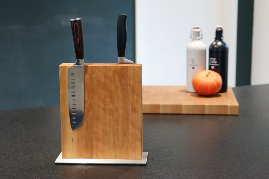 Magnetischer Messerblock aus Kirschbaum