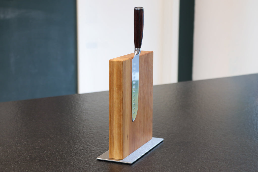 Magnetischer Messerblock aus Kirschbaum