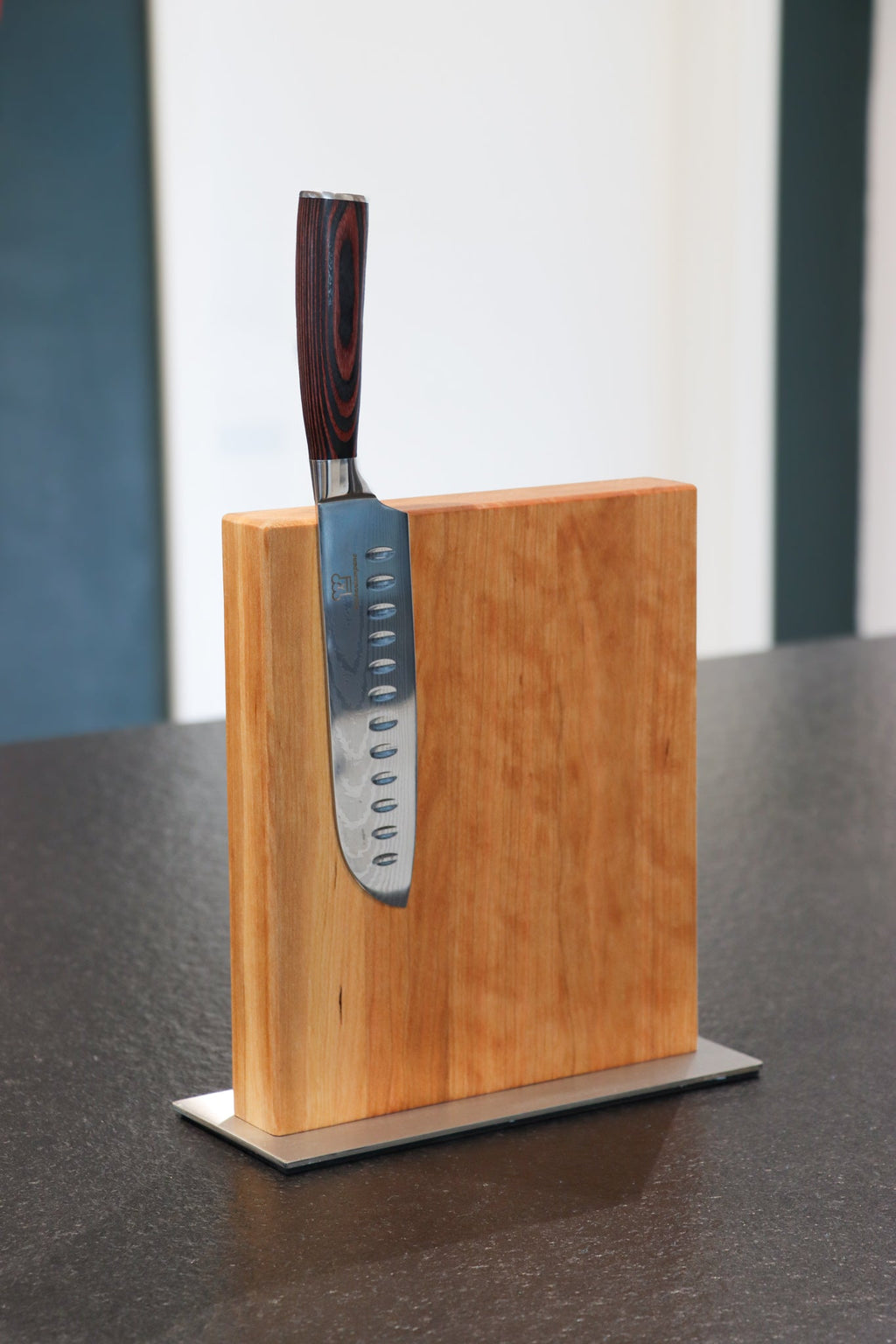 Magnetischer Messerblock aus Kirschbaum