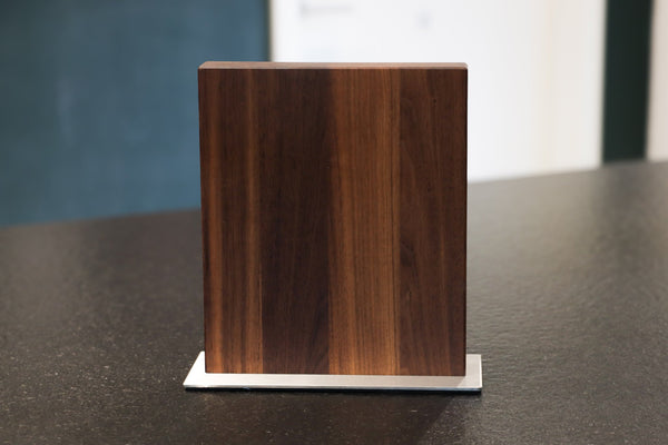 Magnetischer Messerblock Nussbaum – Massiver Holz Messerblock handgefertigt