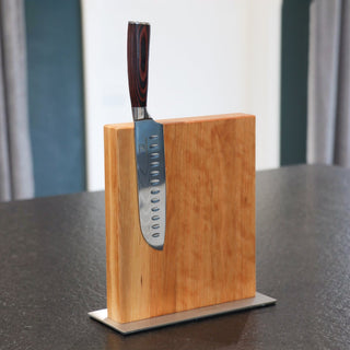 Magnetischer Messerblock aus Kirschbaum