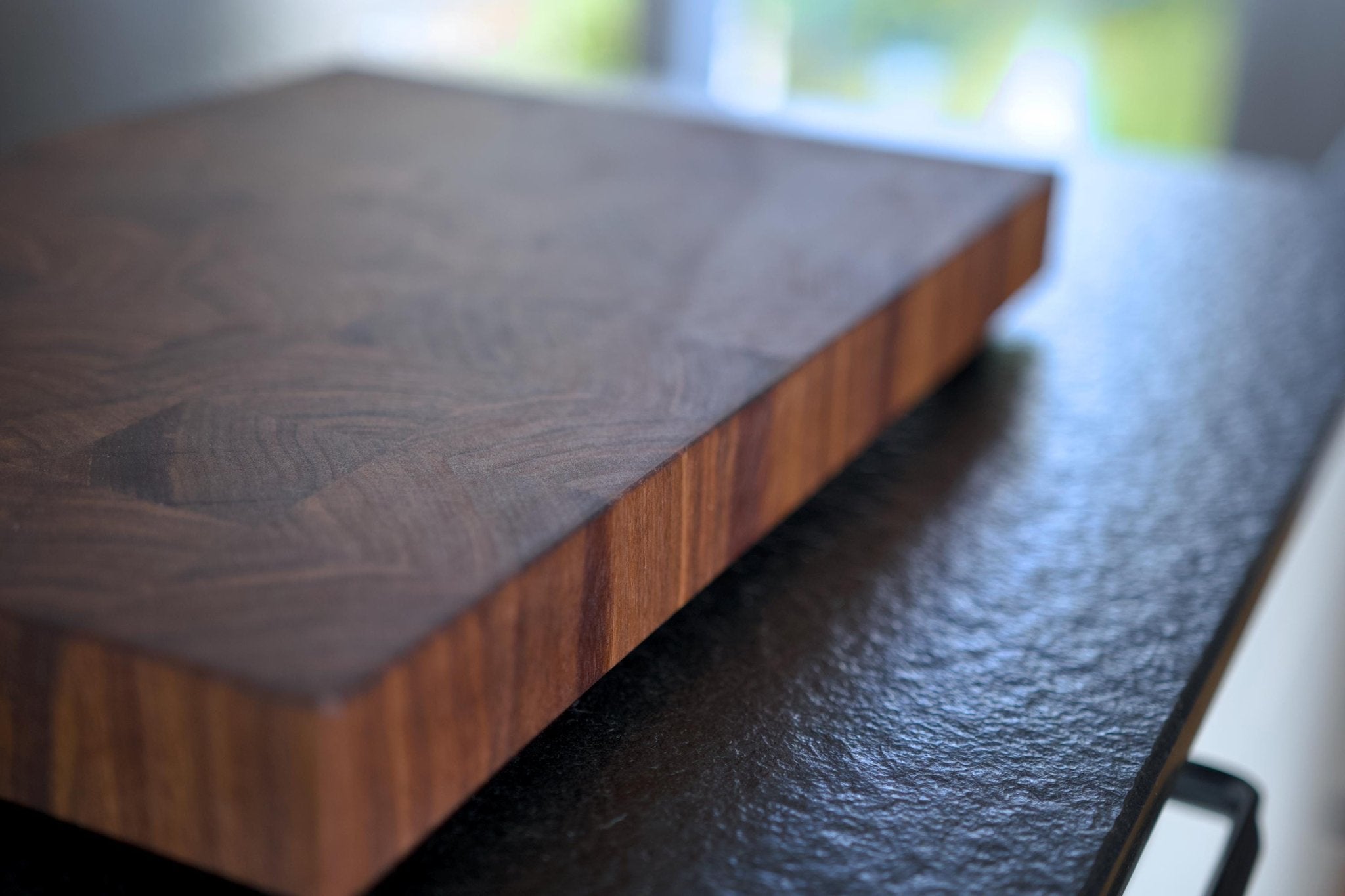 Nussbaum Stirnholz / Hirnholz Schneidebrett - Echtholz Manufaktur Thunig