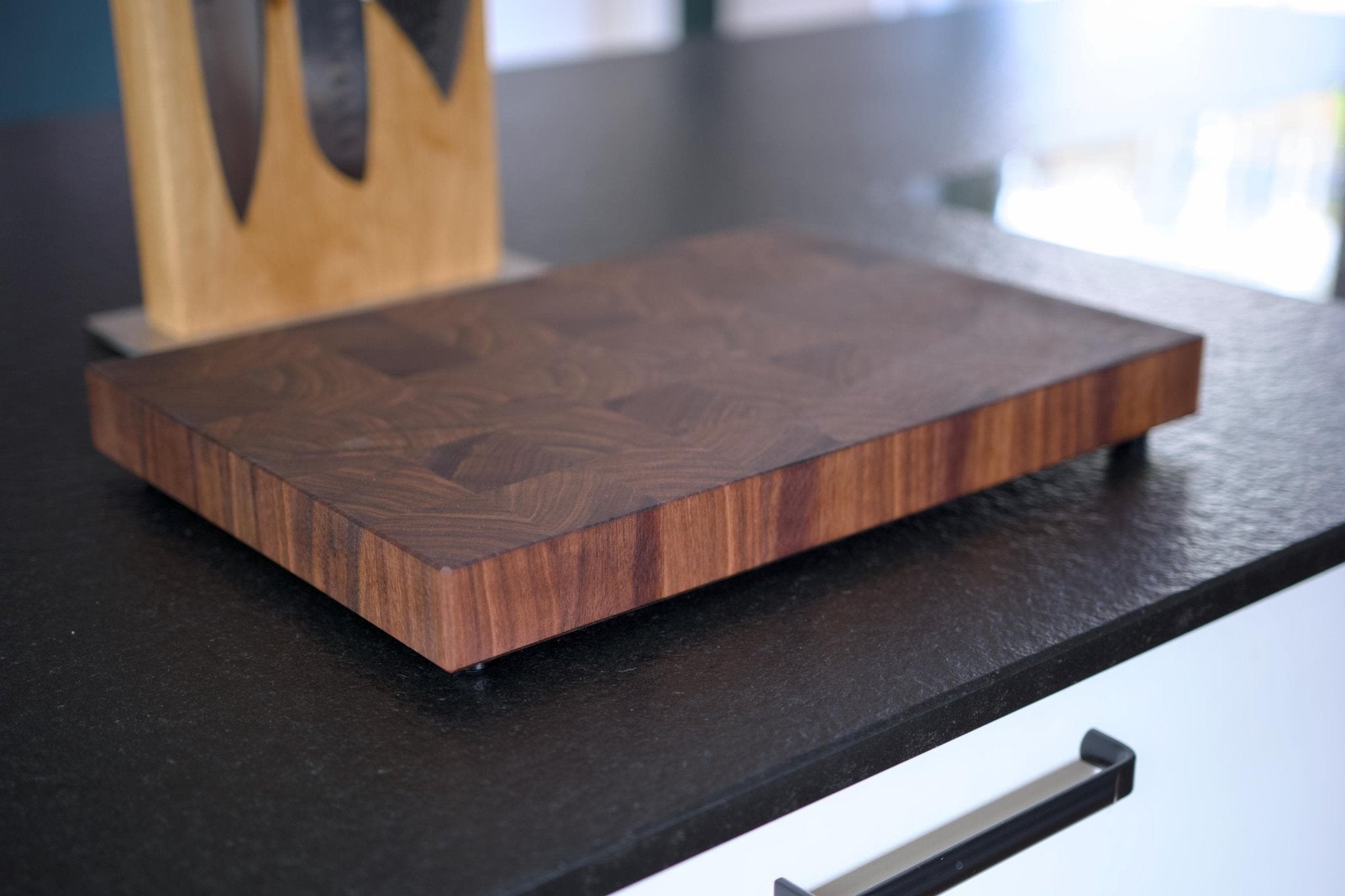 Nussbaum Stirnholz / Hirnholz Schneidebrett - Echtholz Manufaktur Thunig