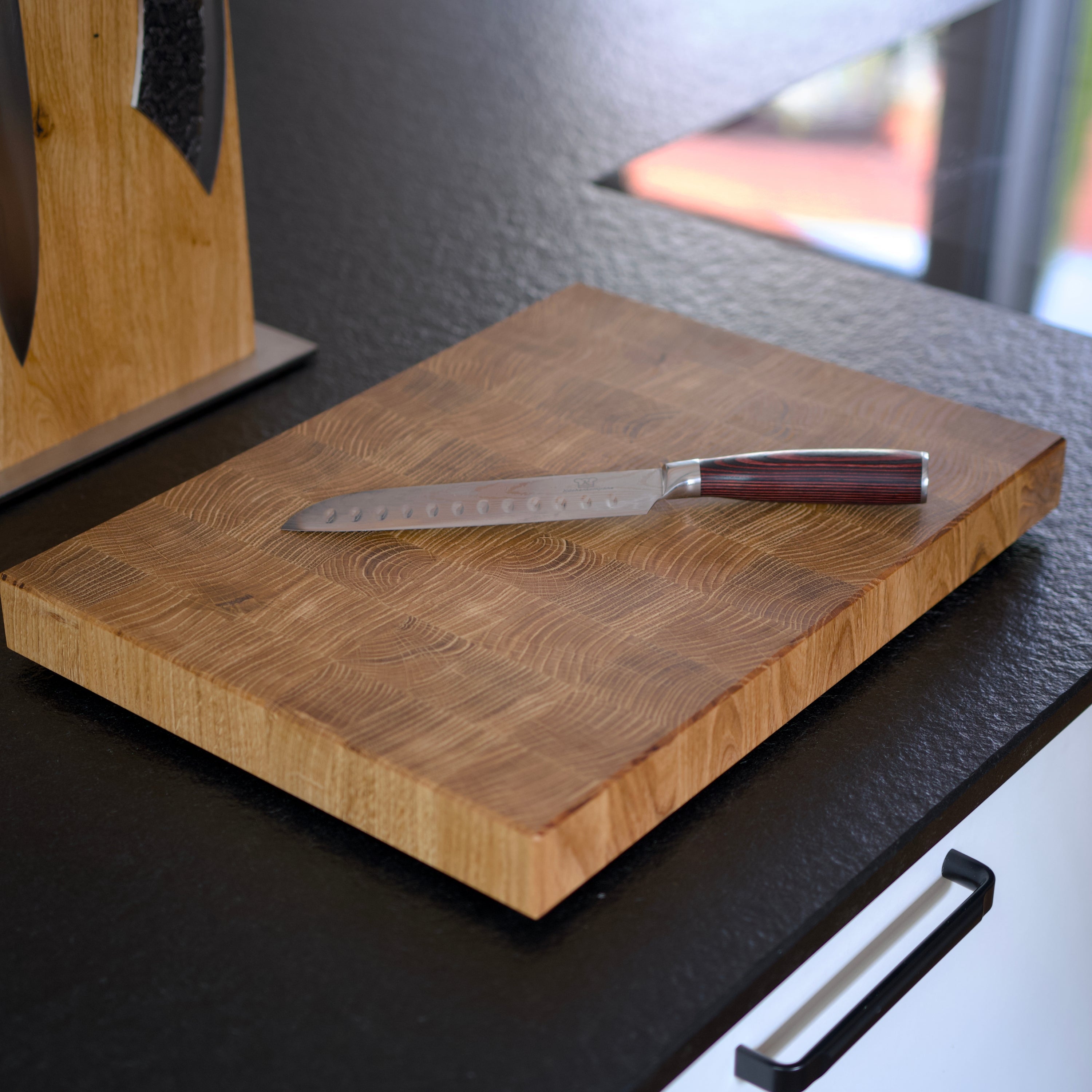 Eichen Stirnholz Schneidbrett - Premium Holz Schneidbrett